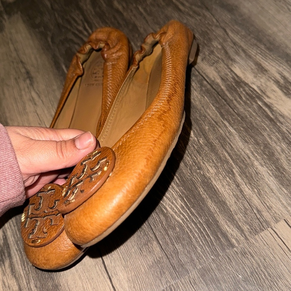 Tory Burch Dark Tan Flats - Picture 2 of 4